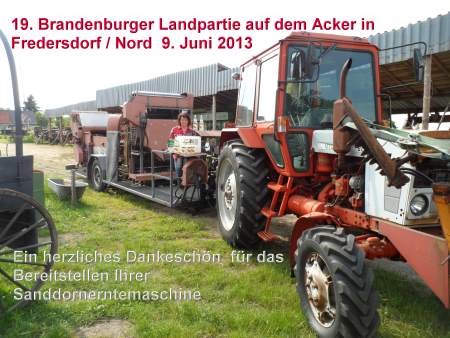 Landpartie Sanddornmaschine